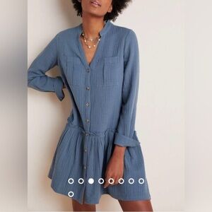 Maeve By Anthropologie Katie Textured Utility Tunic Dress